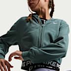 Nike Pro Fleece Big Kids' (Girls') Dri-FIT Full-Zip Hoodie