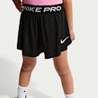 Shorts 2 en 1 Dri-FIT para niños talla pequeña Nike Pro