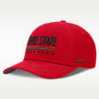 Ohio State Sideline Practice Rise Men's Nike Dri-FIT College Adjustable Hat