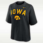 Iowa Arch Over Logo Boxy Women's Nike College T-Shirt