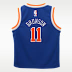 Jersey Nike de la NBA Replica para bebé Jalen Brunson New York Knicks Icon Edition
