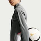 Haut d'entraînement de foot à manches longues et 1/4 de zip Dri-FIT Nike Academy pour ado
