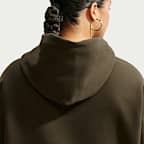 Sudadera con gorro oversized de cierre completo para mujer Nike Studio Fleece Medium Weight