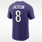 Lamar Jackson Baltimore Ravens Men's Nike NFL T-Shirt