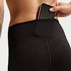 Cykelshorts Nike One med hög midja 20 cm för kvinnor