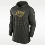 Tampa Bay Buccaneers Salute to Service Sideline Men’s Nike Dri-FIT NFL Long-Sleeve Hooded Top