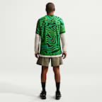 Jersey de fútbol de manga corta Nike Dri-FIT replica de Brasil portero 2026 Stadium para hombre