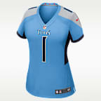 Cam Ward Tennessee Titans 2025 NFL Draft First Round Pick Women’s Nike NFL Game Jersey