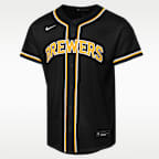 Jackson Chourio Milwaukee Brewers Big Kids' Nike MLB Replica Fashion Jersey