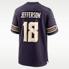 Justin Jefferson Minnesota Vikings Rivalries Collection Men's Nike NFL Game Jersey