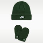 Nike Toddler Club Beanie and Mittens Set