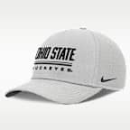 Ohio State Sideline Practice Rise Men's Nike Dri-FIT College Adjustable Hat