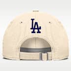 Gorra de algodón orgánico sin estructura para hombre Nike de la colección Statement Club de Los Angeles Dodgers