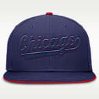 Gorra Nike Dri-FIT de la MLB ajustada para hombre Chicago Cubs True
