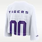 LSU Jersey Women's Nike Dri-FIT College Cropped Top