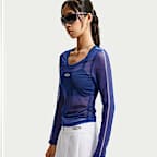เสื้อแขนยาวผ้าโปร่งทรงเข้ารูปผู้หญิง Nike Sportswear