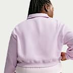 Nike Studio Fleece Medium Weight Women's Oversized Cropped Polo