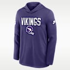 Minnesota Vikings Pass Accuracy Men's Nike Dri-FIT NFL Long-Sleeve Hooded Top