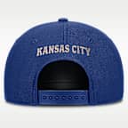 Gorra Nike de la MLB ajustable con estructura A-Frame para hombre Kansas City Royals Cooperstown Rise