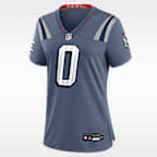 Jersey Nike de la NFL Game para mujer Christian Gonzalez New England Patriots Rivalries Collection
