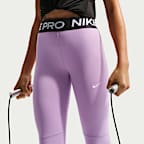 Nike Pro leggings med mellomhøyt liv til jente