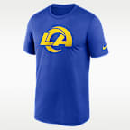 Playera Nike Dri-FIT de la NFL para hombre Los Angeles Rams Primetime Legend Logo