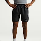 Calções de running forrados com slips de 18 cm Dri-FIT Nike Miler para homem