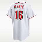 Jersey Nike de la MLB Replica para hombre Noelvi Marte Cincinnati Reds