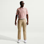 Męska koszulka polo do golfa Dri-FIT Nike Tailored Performance Tartan