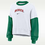 Mexico National Baseball Team 2026 World Baseball Classic Women's Nike Pullover Crew