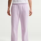 Nike Studio Fleece Medium Weight Women's Mid-Rise Open-Hem Trousers