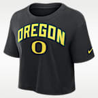 Oregon Athletic Prep Arch Women's Nike Dri-FIT College Cropped T-Shirt