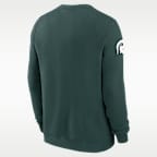 Sudadera de cuello redondo sin cierre universitaria Nike para hombre Michigan State Sideline Club