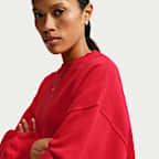 Nike Studio Fleece Medium Weight Women's Oversized Cropped Crew