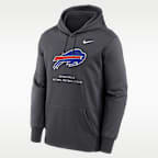 Sudadera con gorro sin cierre Nike Therma de la NFL para hombre Buffalo Bills