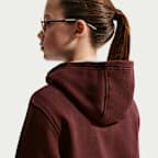 Sudadera con gorro de cierre completo para niños talla grande Nike Sportswear Club Fleece