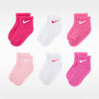 Calcetines al tobillo para bebé e infantil (6 pares) Nike Swoosh