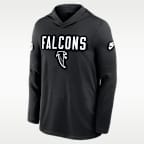 Playera de manga larga Nike Dri-FIT de la NFL con gorro para hombre Atlanta Falcons Pass Accuracy