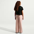 Pants de tejido Fleece con dobladillo abierto para niña talla grande Nike Sportswear Studio