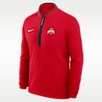 Playera de manga larga universitaria Nike Dri-FIT de medio cierre para hombre Ohio State Victory