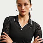 Nike Sportswear Chill Knit tettsittende, langermet blondeoverdel med moderat kort snitt til dame