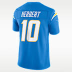 Jersey Nike Dri-FIT de la NFL Limited para hombre Justin Herbert Los Angeles Chargers