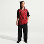 Playera de manga corta para niños talla grande Portland Trail Blazers Nike Edge 26