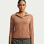 Polo de manga larga para mujer NikeSKIMS Stretch Knit