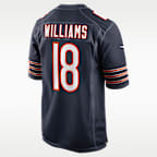 Jersey Nike de la NFL Game para hombre Caleb Williams Chicago Bears