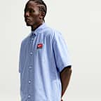 Nike Life Men's Short-Sleeve Button-Down Top