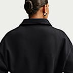 Nike Studio Fleece Medium Weight Women's Oversized Cropped Polo