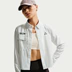 ACG "Aireez" ウィメンズ ボタンアップ ロングスリーブ グラフィック トレイルランニング トップス