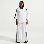 Chamarra tipo camisa de tejido Knit de poliéster oversized para mujer Nike Sportswear