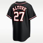 Jose Altuve Houston Astros Men's Nike MLB Replica Fashion Jersey